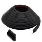RV-Regenrinnen, 10 Meter lang, Gummi-Tropfleiste, PVC-Regenstreifen, J-förmige Dachregenumleitung, selbstabdichtendes Klebeband, geeignet für Autotüren Wohnwagen (schwarz)